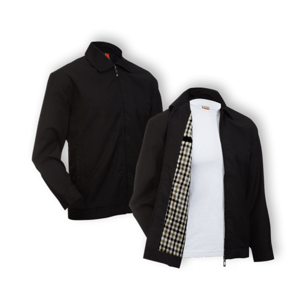 black Velvetyne EJ0202 executive full zip corporate jacket with checker pattern