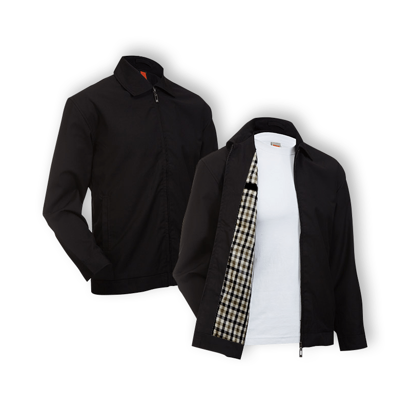black Velvetyne EJ0202 executive full zip corporate jacket with checker pattern