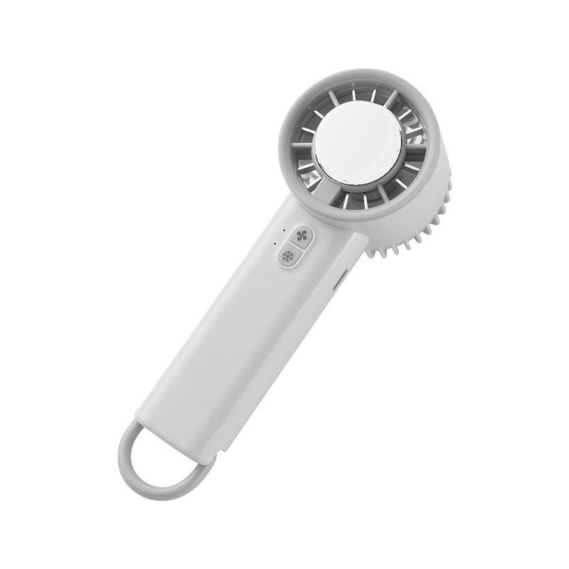 Mini handheld turbo fan in white with 3-speed design