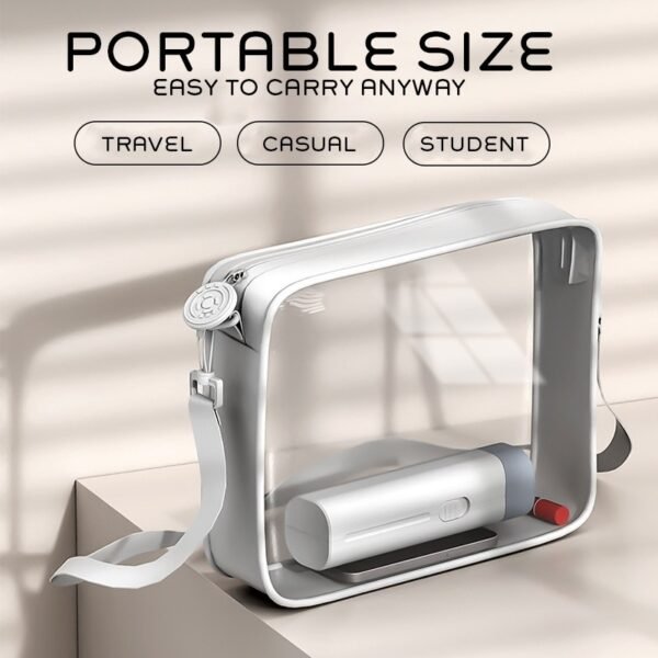 LED lamp powerbank in white with torch and mobile stand - portable size