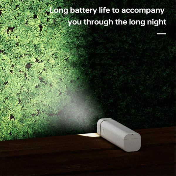 Torch table lamp powerbank in white with mobile stand and USB output - long battery life