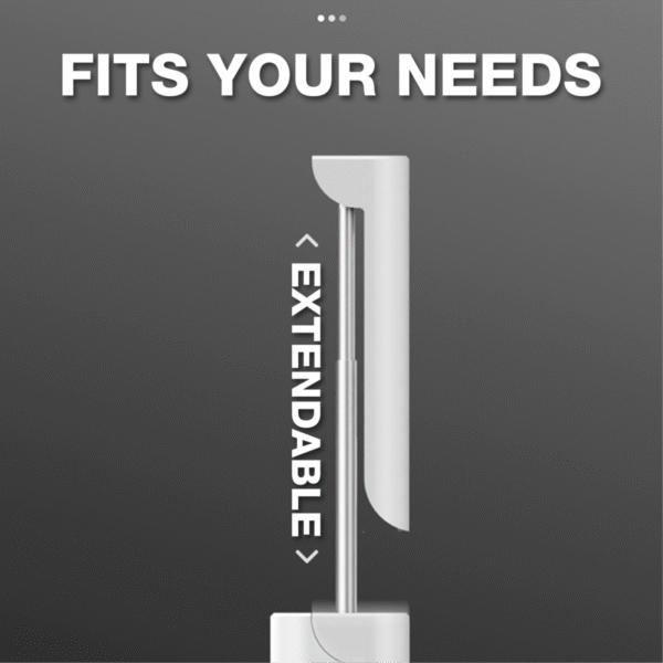 Torch table lamp powerbank in white with mobile stand and USB output - fits your need
