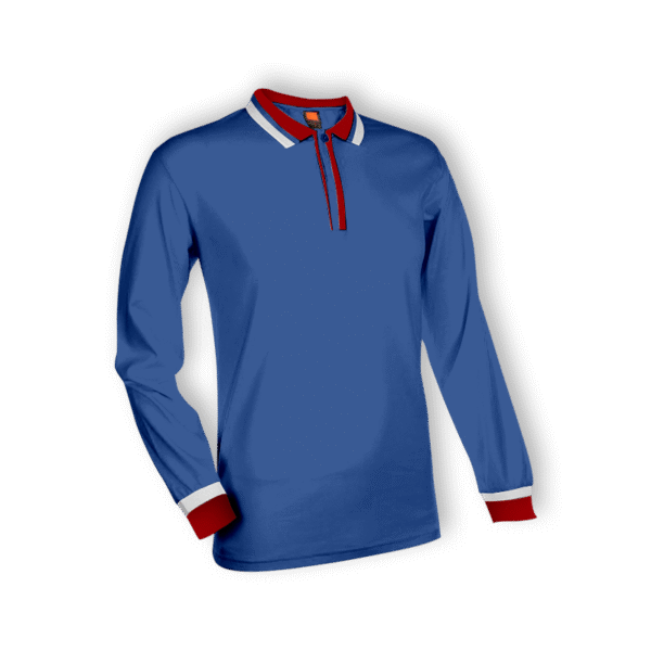 royal CozyCraze long sleeve polo tee Singapore in eco-dyed fabric