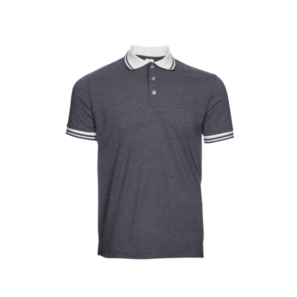 Black WittyFit breathable polo tee Singapore in lightweight eco-dyed fabric