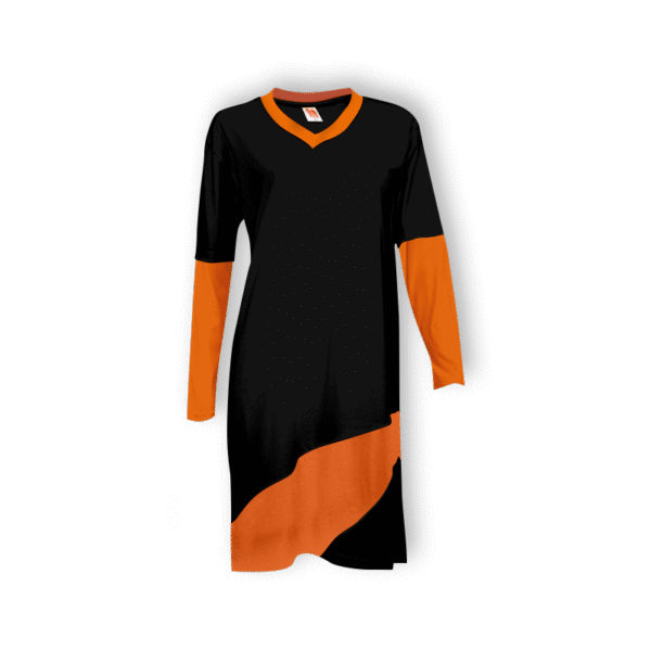 orange BelleMode modest Muslimah shirt Singapore in eco-dyed fabric