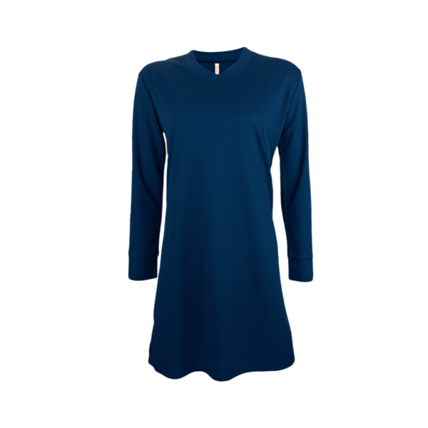 navy-pro AscendWear long sleeve Muslimah shirt Singapore in quick-dry eco fabric