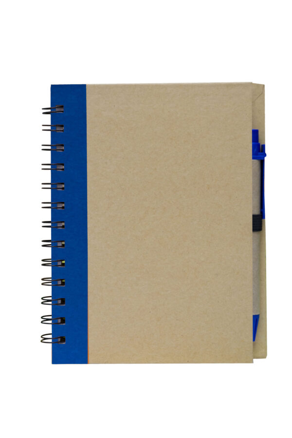 ec0308_A5_eco_notebook_with_pen_royal_blue