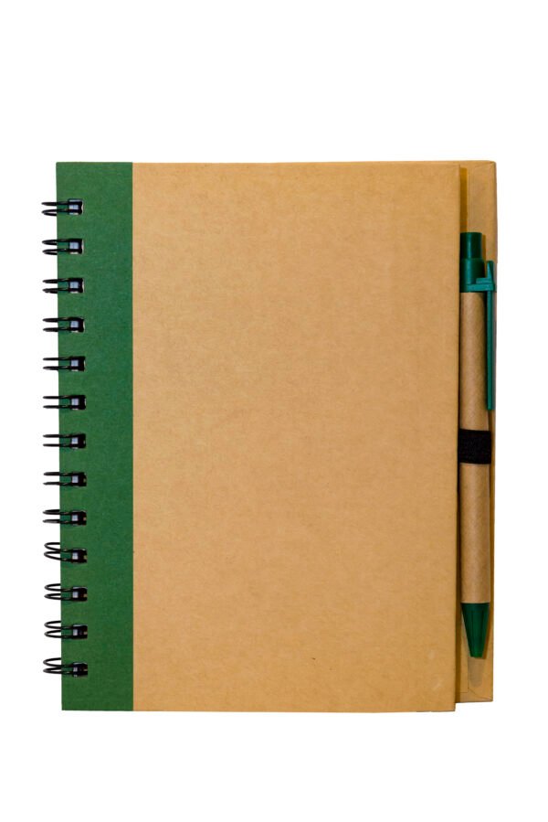 ec0323_A5_eco_notebook_with_pen_green