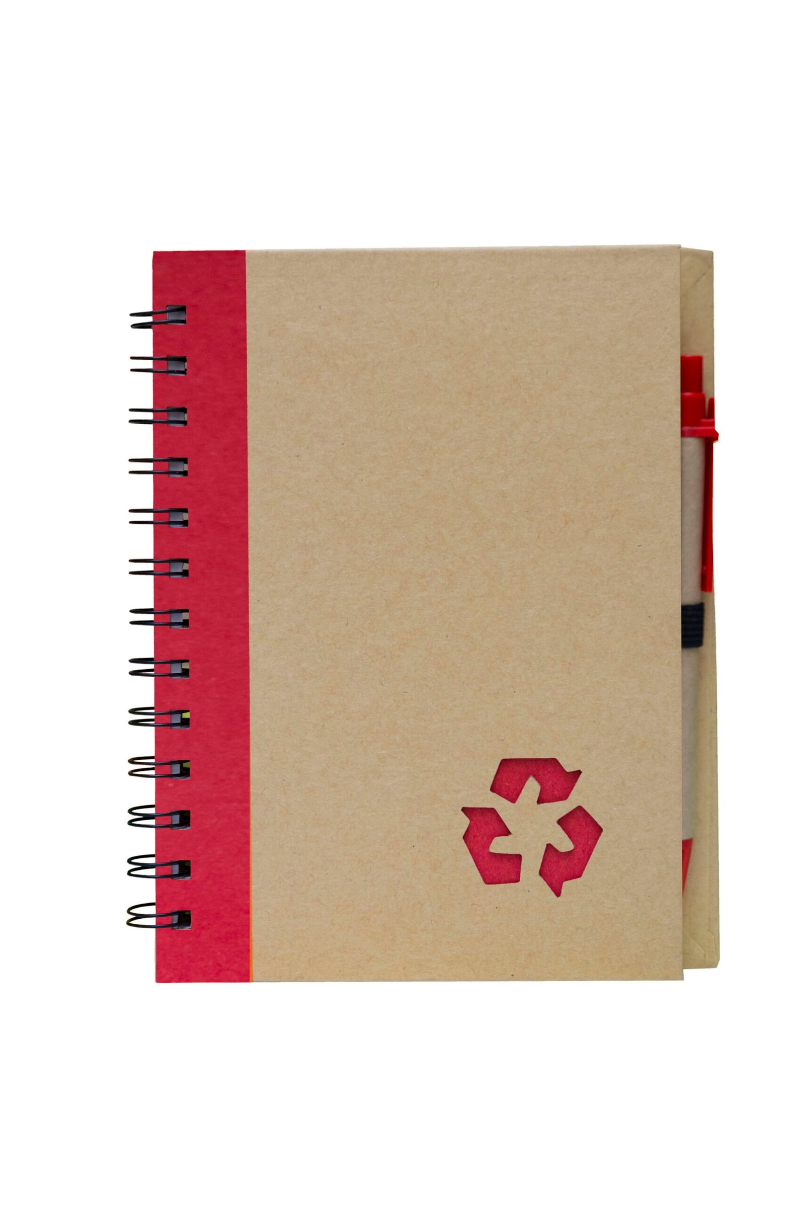 ec0405_Corporate Eco Notebook with Pen_red