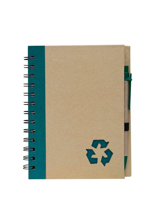 ec0423_Corporate Eco Notebook with Pen_green