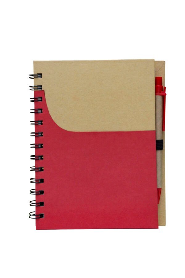ec0505_Eco-Friendly Notebook_red