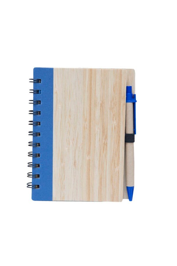 ec0708_Bamboo Notebook with Pen_royal_blue