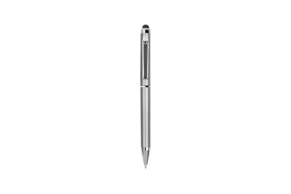 NEXUS stylus ball pen black ink with 1.0mm twist action and touchscreen tip- Grey