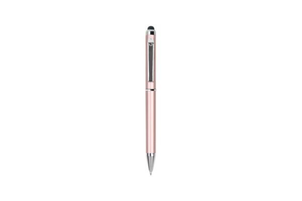 NEXUS stylus ball pen black ink with 1.0mm twist action and touchscreen tip- Pink