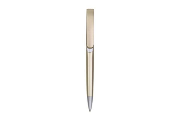 ATLANTIS plastic ball pen black ink with 1.0mm push action and metallic surface- Gold