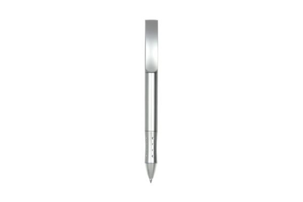 3010G VOGUE plastic gel pen with twist action and black ink- silver