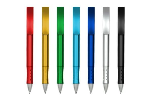 3010G VOGUE plastic gel pen with twist action and black ink- side view