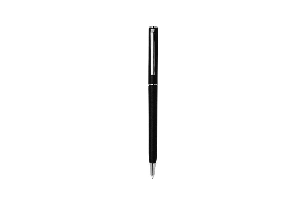 Twist action plastic ball pen with matte finish- Black