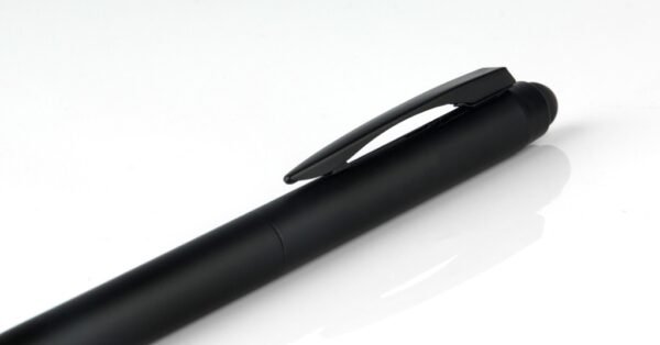 5022 MONACO aluminium stylus ball pen with push clip and black ink- push action