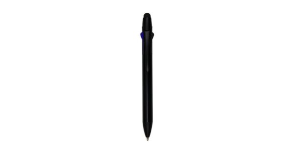 5029 ELVIS multicolour stylus pen for touchscreen with aluminium body and 3 ink colors- Black