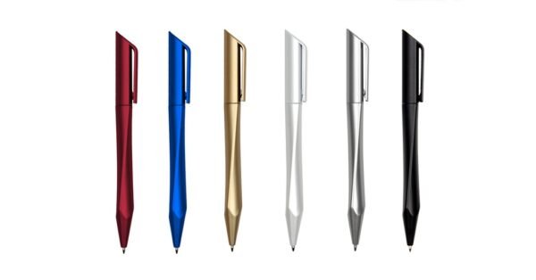 Twist action plastic ball pen with metallic finish – 5031 FLEXI PRIME - front view
