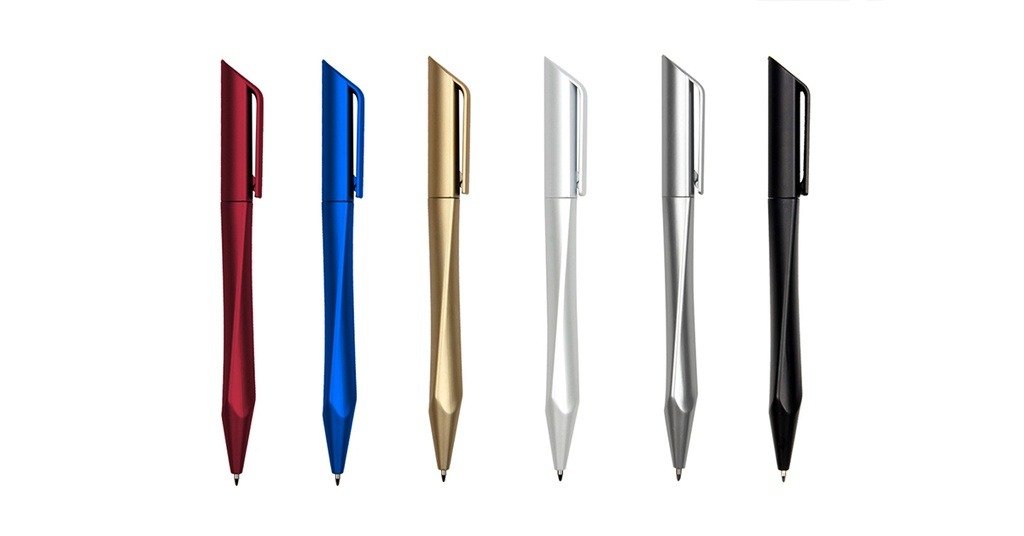 Twist action plastic ball pen with metallic finish – 5031 FLEXI PRIME - front view