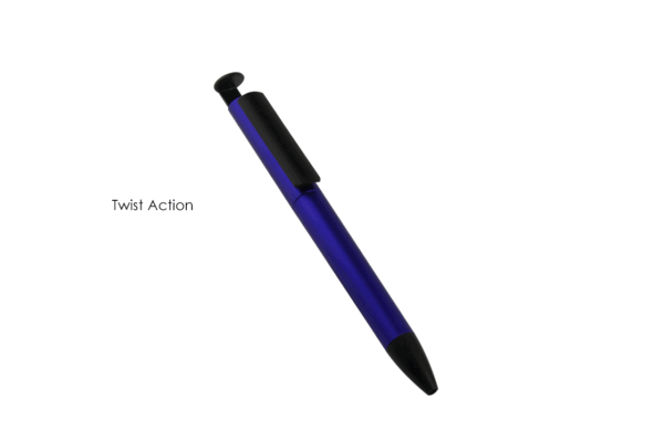 5036 TIEGA ball pen with smartphone stand in twist action design-Blue