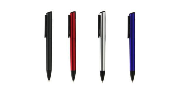 5036 TIEGA ball pen with smartphone stand in twist action design-group photo-front view