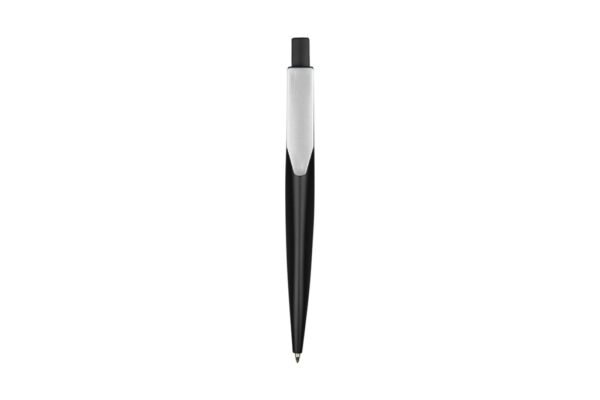 Push action plastic ball pen with metallic finish – 5042 TORONTO- Black
