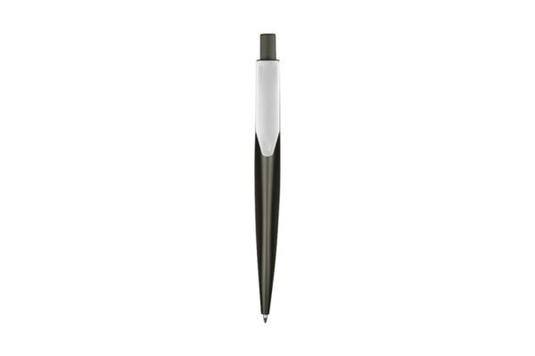 Push action plastic ball pen with metallic finish – 5042 TORONTO - Grey