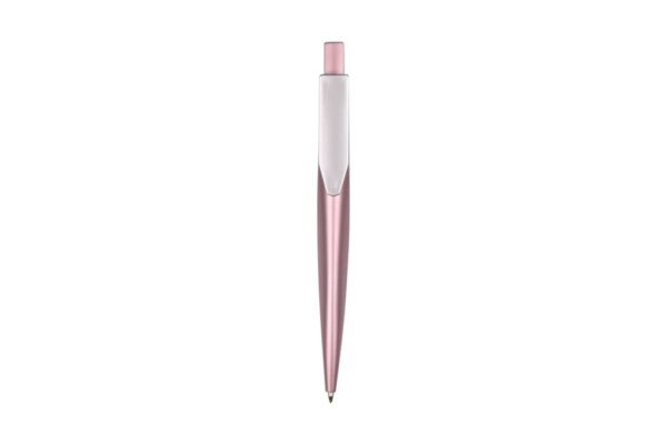 Push action plastic ball pen with metallic finish – 5042 TORONTO- Pink