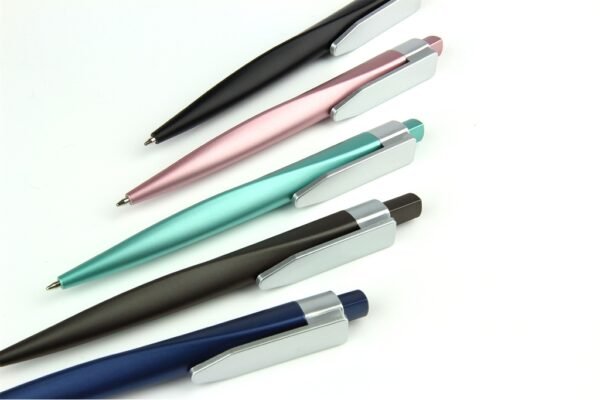 Push action plastic ball pen with metallic finish – 5042 TORONTO- Group