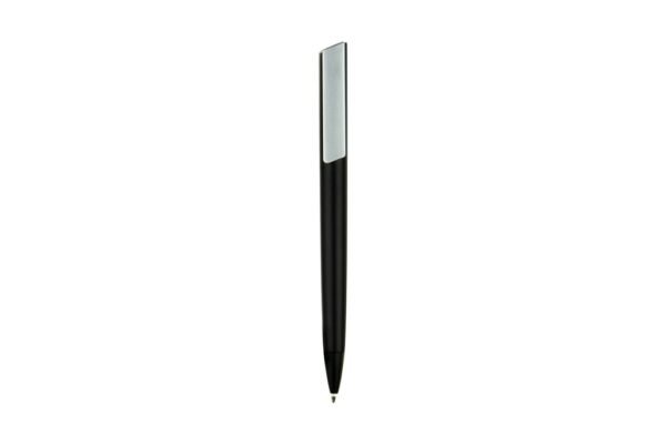 NEW L.A. plastic ball pen with black ink and push clip design- Black