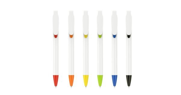 5047 OASIS plastic ball pen 1.0mm with push action and glossy finish- side view