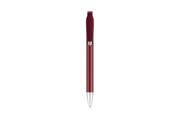 OASIS PRIME plastic ball pen with black ink and push action- Red