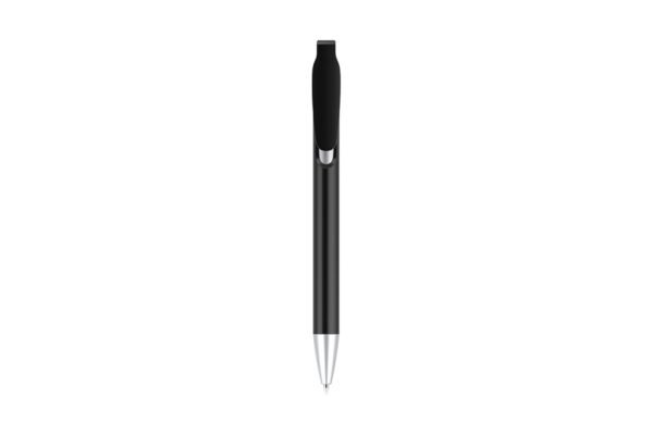 OASIS PRIME plastic ball pen with black ink and push action- Black