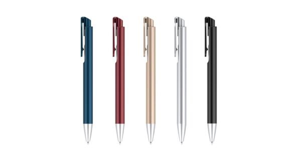 OASIS PRIME plastic ball pen with black ink and push action-front view