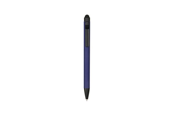 5052 SUBLIME aluminium stylus ball pen with 1.0mm black ink and touchscreen tip- Blue