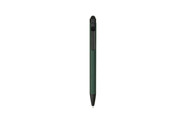 5052 SUBLIME aluminium stylus ball pen with 1.0mm black ink and touchscreen tip- Green