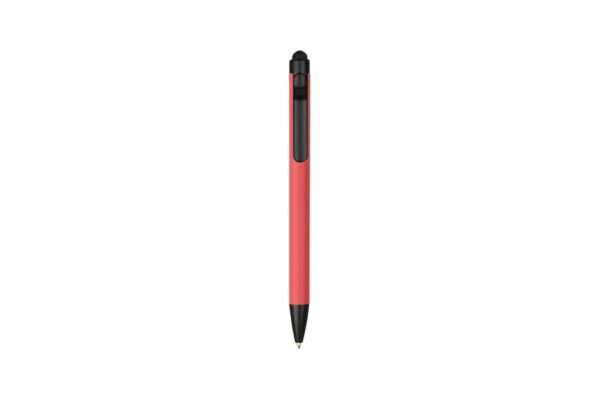 5052 SUBLIME aluminium stylus ball pen with 1.0mm black ink and touchscreen tip- Red