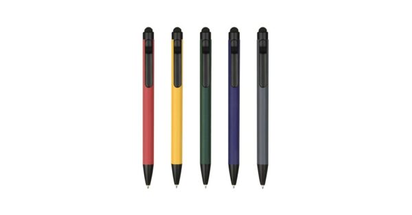 5052 SUBLIME aluminium stylus ball pen with 1.0mm black ink and touchscreen tip- side view