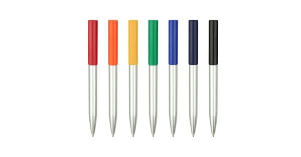 5053 CALI custom plastic ball pen with logo printing- side view