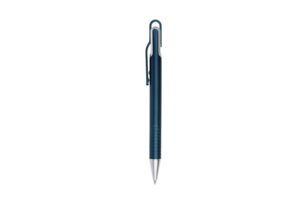 MIRAGE plastic ball pen with black ink and push action-Blue