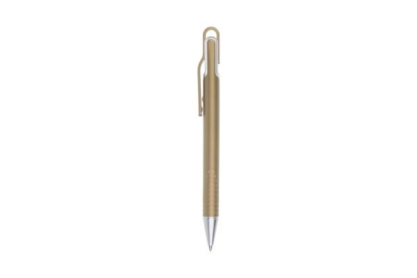 MIRAGE plastic ball pen with black ink and push action- Gold
