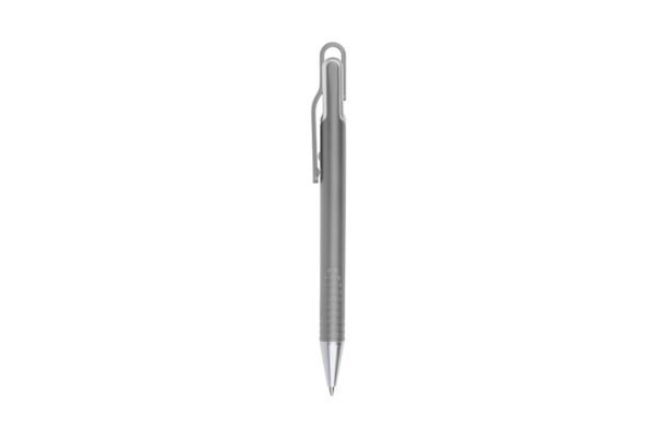 MIRAGE plastic ball pen with black ink and push action - Grey