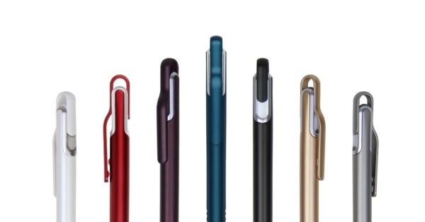 MIRAGE plastic ball pen with black ink and push action-Push button