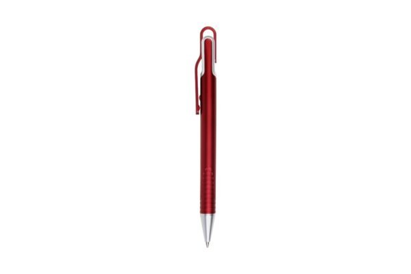 MIRAGE plastic ball pen with black ink and push action- Red
