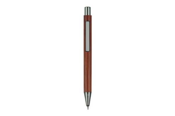5056BG SILVERLEAF eco wood gel pen with biodegradable wooden barrel- Brown
