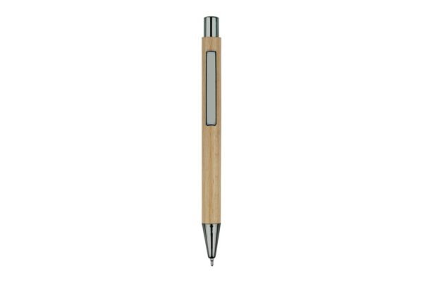 5056BG SILVERLEAF eco wood gel pen with biodegradable wooden barrel- light brown