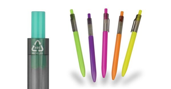 5059 BRAMBLES recycled plastic ball pen with push action and black ink- Group